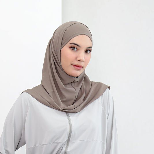 Aira Hijab Sport Bergo Instant Khaki